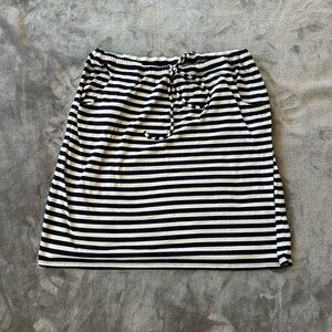 Sonoma Black and White Pencil Skirt with Tie Front